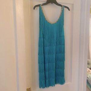 Teal Flapper Dress